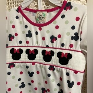 Sweet Southern Smocks Minnie Mouse smocked pajamas 4T